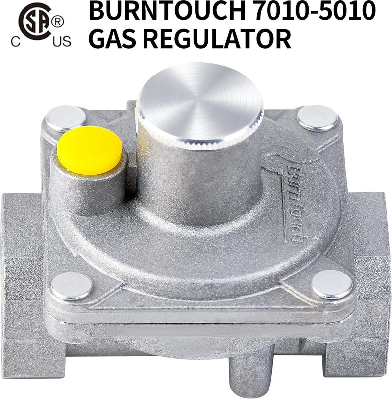Awoco BurnTouch Gas Regulator 7010-5010 1/2 PSIG 1/2" NPT Natural Gas and Liquid Propane NAT 5" - LPG 10" WC, for Gas Ranges - Image 4